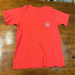 Coastal Cotton Coral fish pocket tee size medium 100% cotton